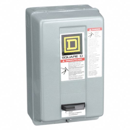 SQUARE D Motor Starter, 240V AC Coil Volts, NEMA Size 1