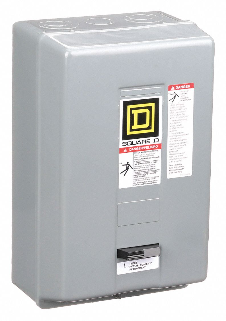SQUARE D MOTOR STARTER,NEMA,208V,3P,45A Starters