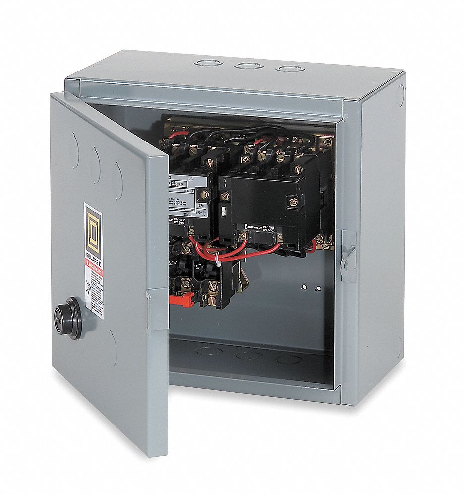 SQUARE D MOTOR STARTER,NEMA,120V,3P,27A Starters