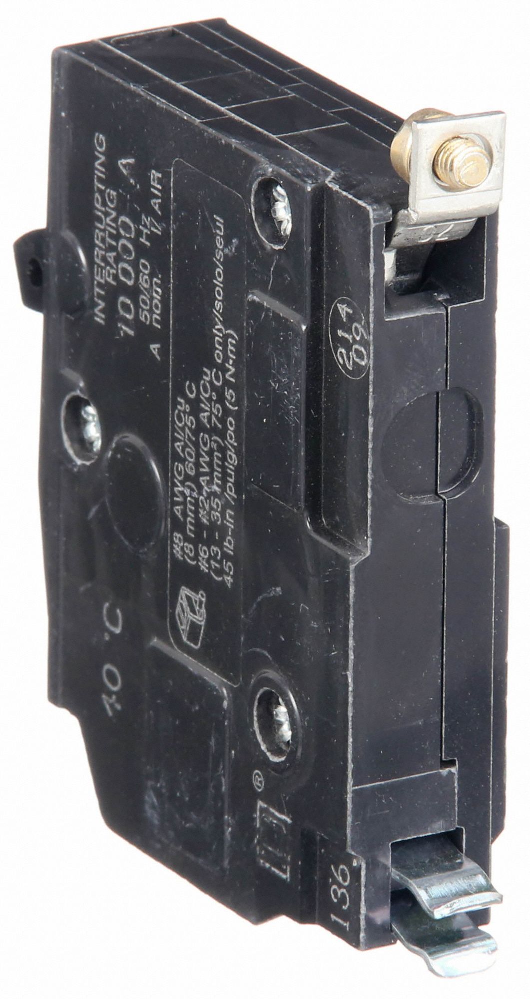 SQUARE D Miniature Circuit Breaker, Amps 60 A, Circuit Breaker Type