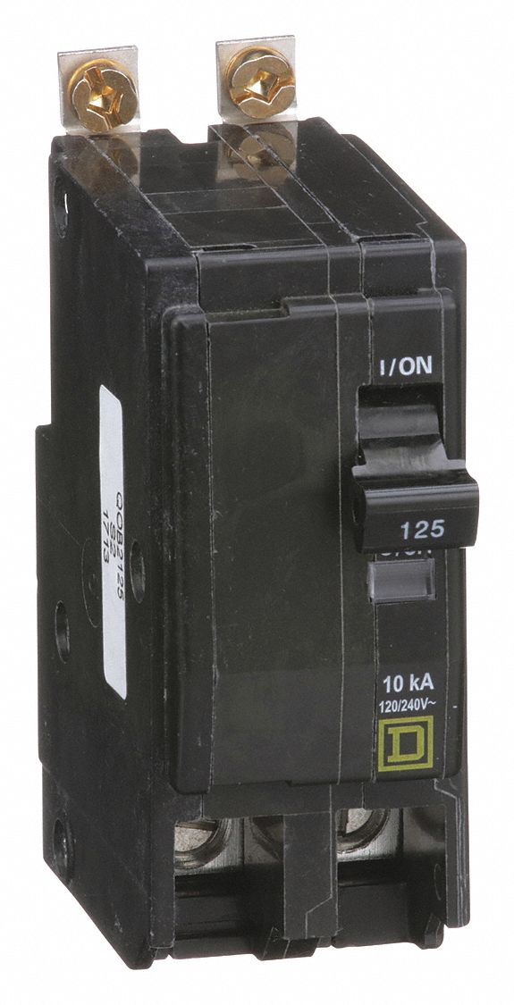 Miniature Circuit Breaker: 125 A, 120/240V AC, Single Phase, 10kA at 120/240V AC, 2 Poles