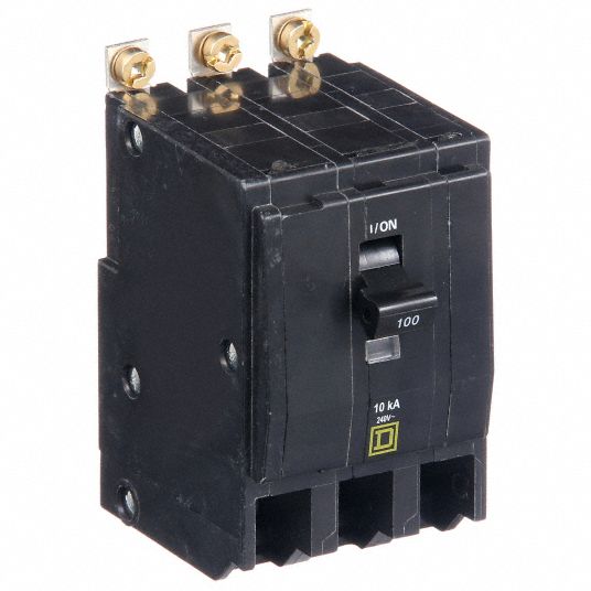 SQUARE D, 100 A, 120/240V AC, Miniature Circuit Breaker - 1H891|QOB3100 ...