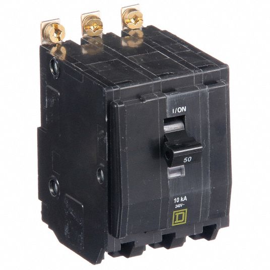 SQUARE D, 50 A, 120/240V AC, Miniature Circuit Breaker - 1H897|QOB350 ...