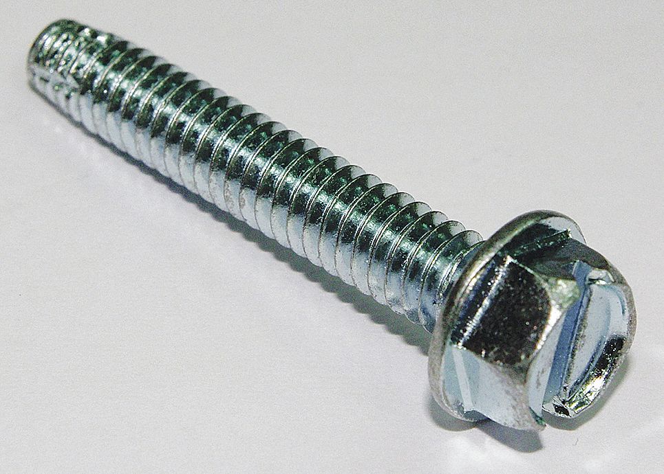 5/16-18 Thread Size Star Drive 2-1/4 Length Pack of 10 Pan Head Steel Thread Cutting Screw Type F Zinc Plated Finish 