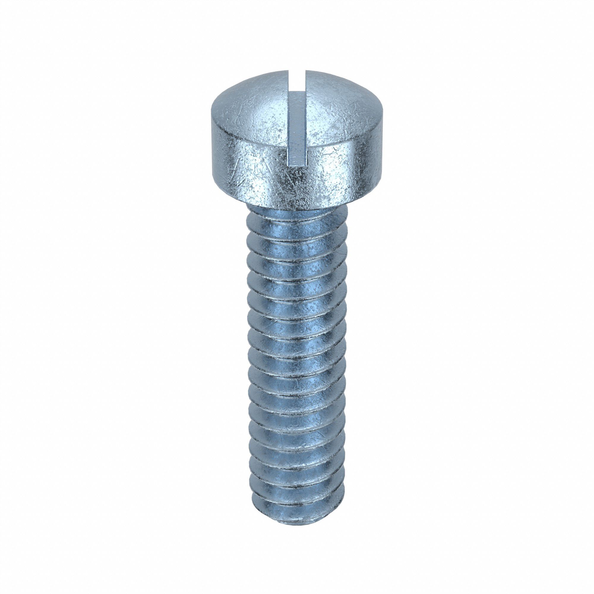 Machine Screws: #10-24 Thread Size, 3/4 in Lg, Steel, Zinc-Plated, Fillister, Slotted, 100 PK