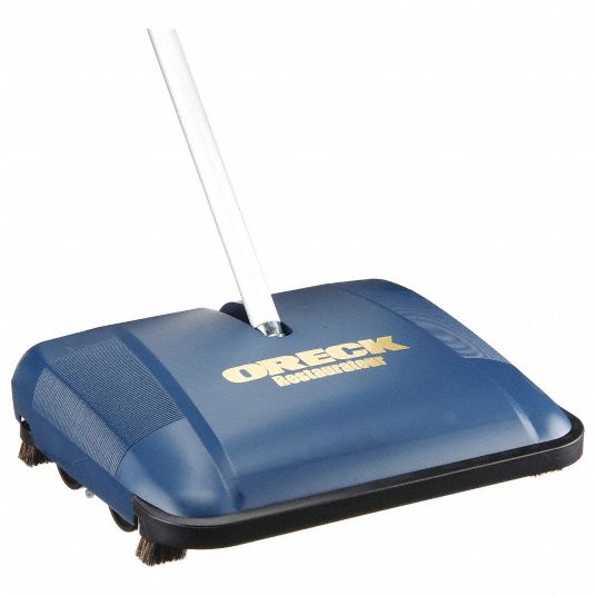 Stick Sweeper, Manual, 9 1/2 in Cleaning Path Width, 44 1/2 in Handle Length, Brushless Grainger