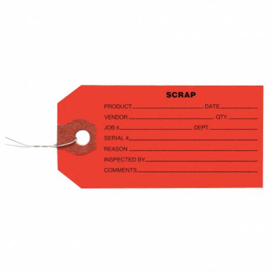 GRAINGER APPROVED Inspection Tag, 4 3/4 in Height, 2 3/8 in Width, Paper, PK 1000 1HAB31HAB3