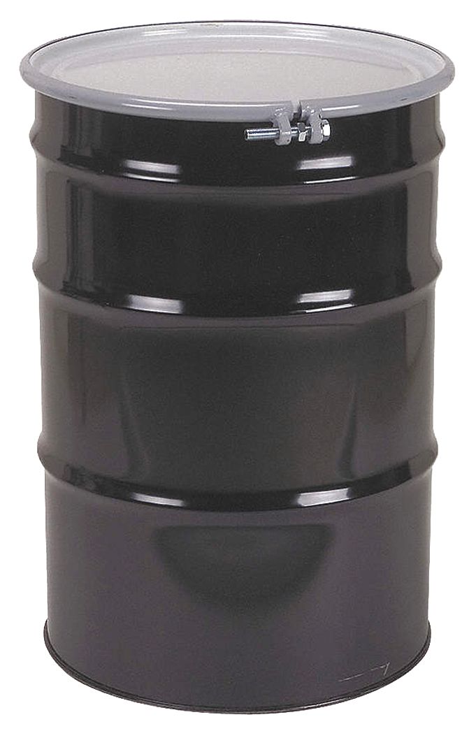 TRANSPORT DRUM,OPEN HEAD,55 GAL.,BLACK