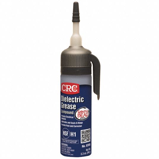 CRC DiElectric Grease Silicone, White, 3.3 oz, NLGI Grade 2, NSF