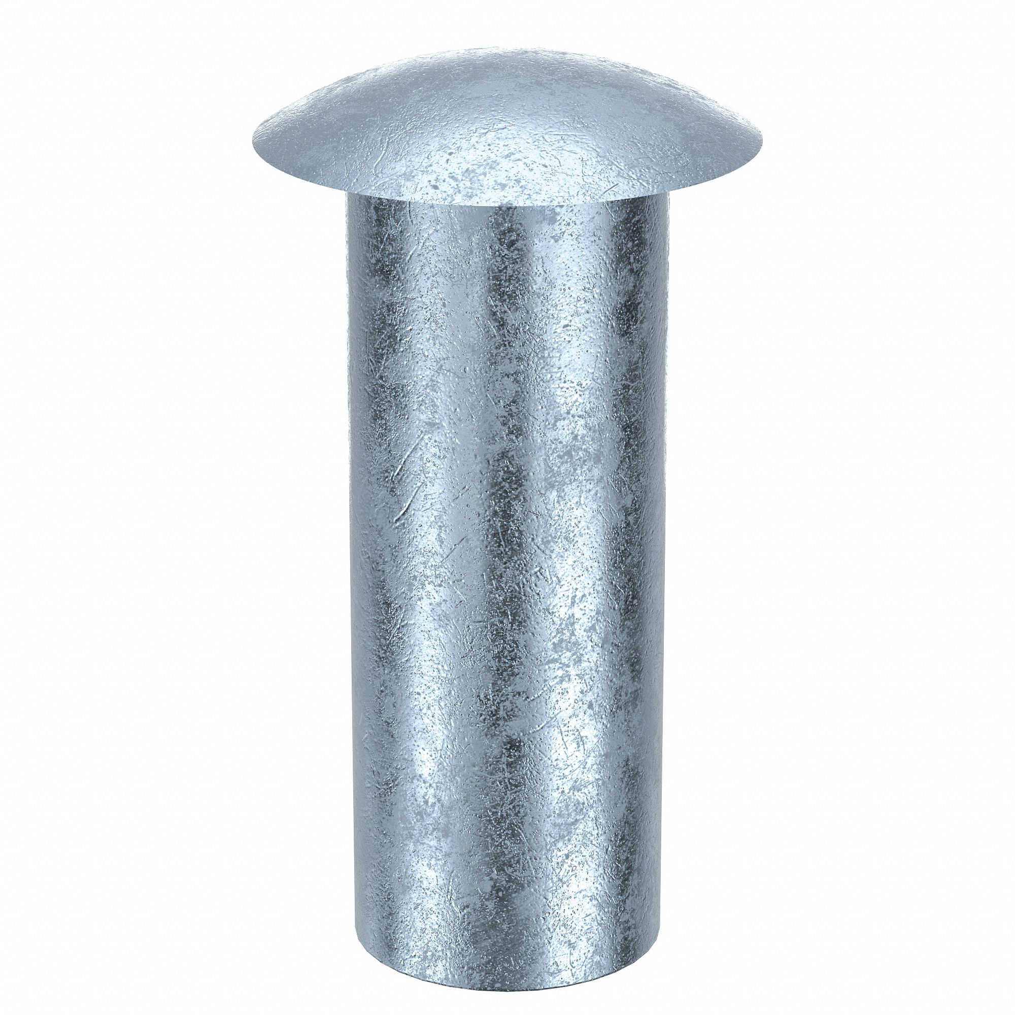 RIVET SEMI-TUBULAIRE,POUCE,DIA DE TIGE 0,087 ,17/64PO LO,ACIER,100PQ
