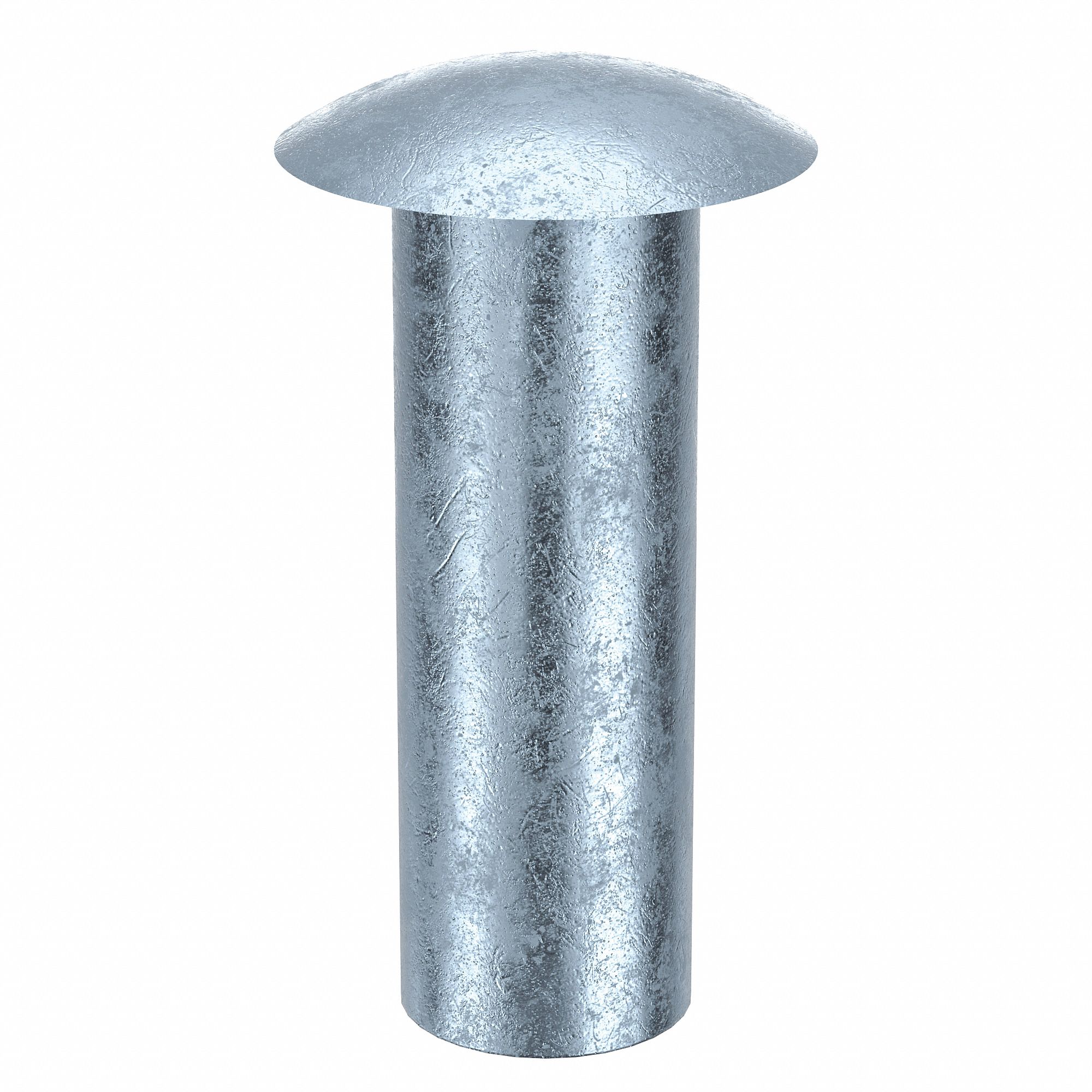 SEMI-TUBULAR RIVET, INCH, 0.12 IN SHANK DIA, 13/32 IN OVERALL L, STEEL, 100 PK
