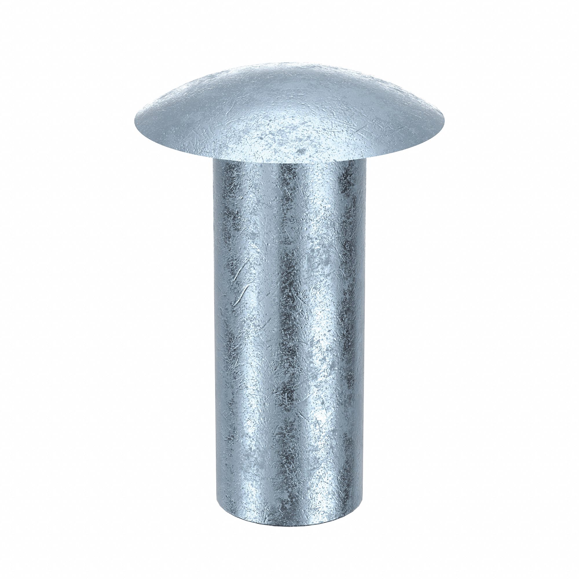 Midwest Fastener Blind Rivet, Truss Head, 3/16 In Dia., 1 In L, Plastic