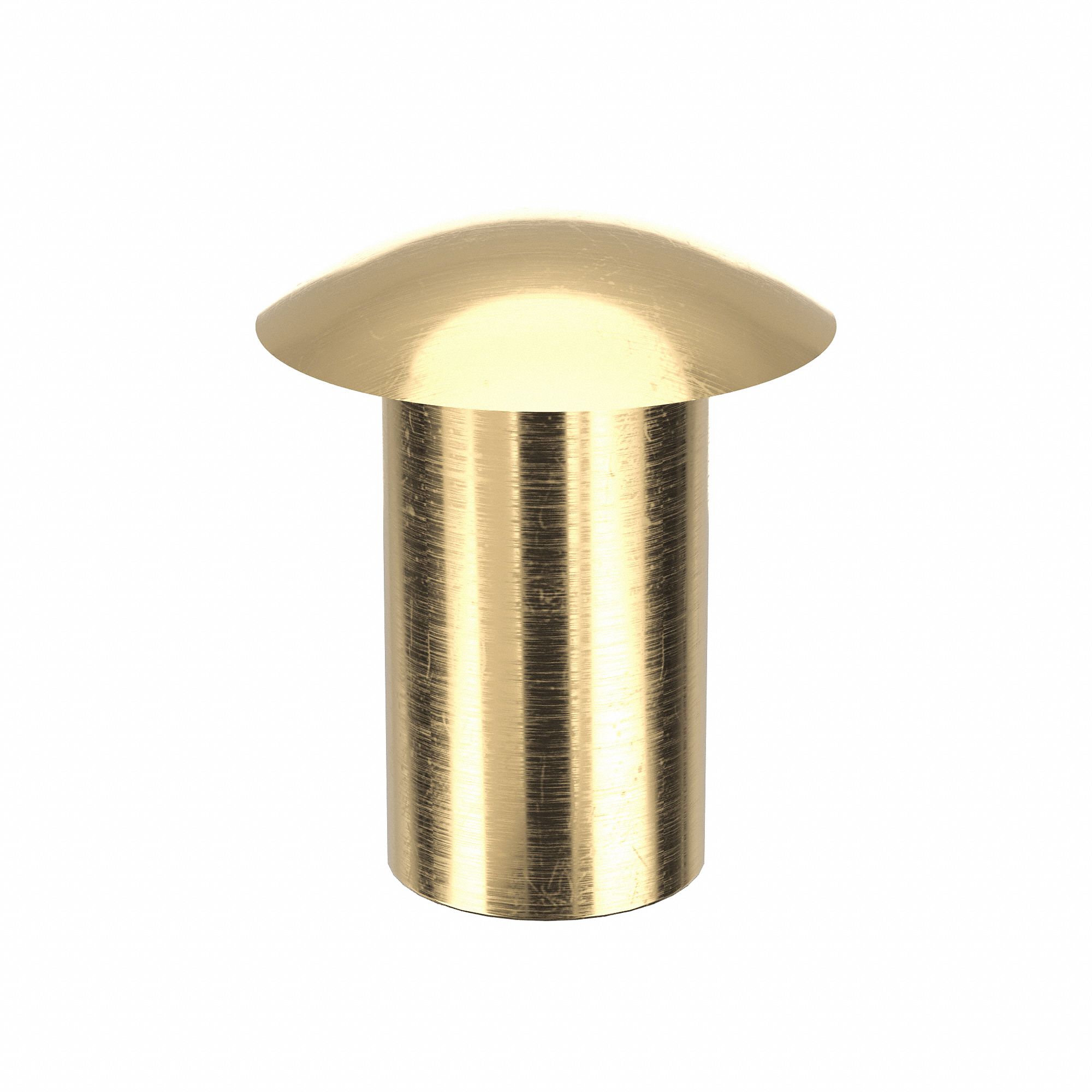 RIVET SEMI-TUBULAIRE,POUCE,DIA DE TIGE 0.248 PO,33/64 PO DE L,LAITON,50PQ