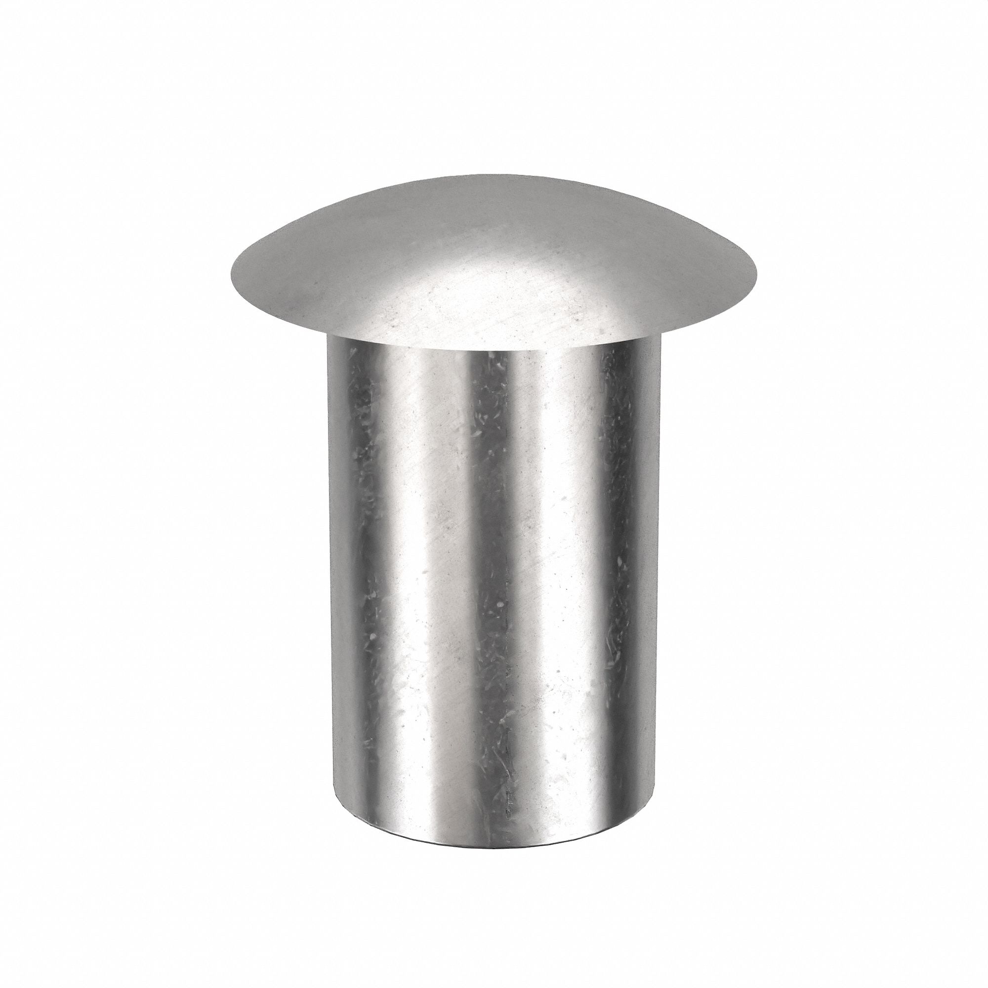 SEMI-TUBULAR RIVET, INCH, 0.087 IN SHANK DIA, 11/64 IN OVERALL L, 300, 100 PK