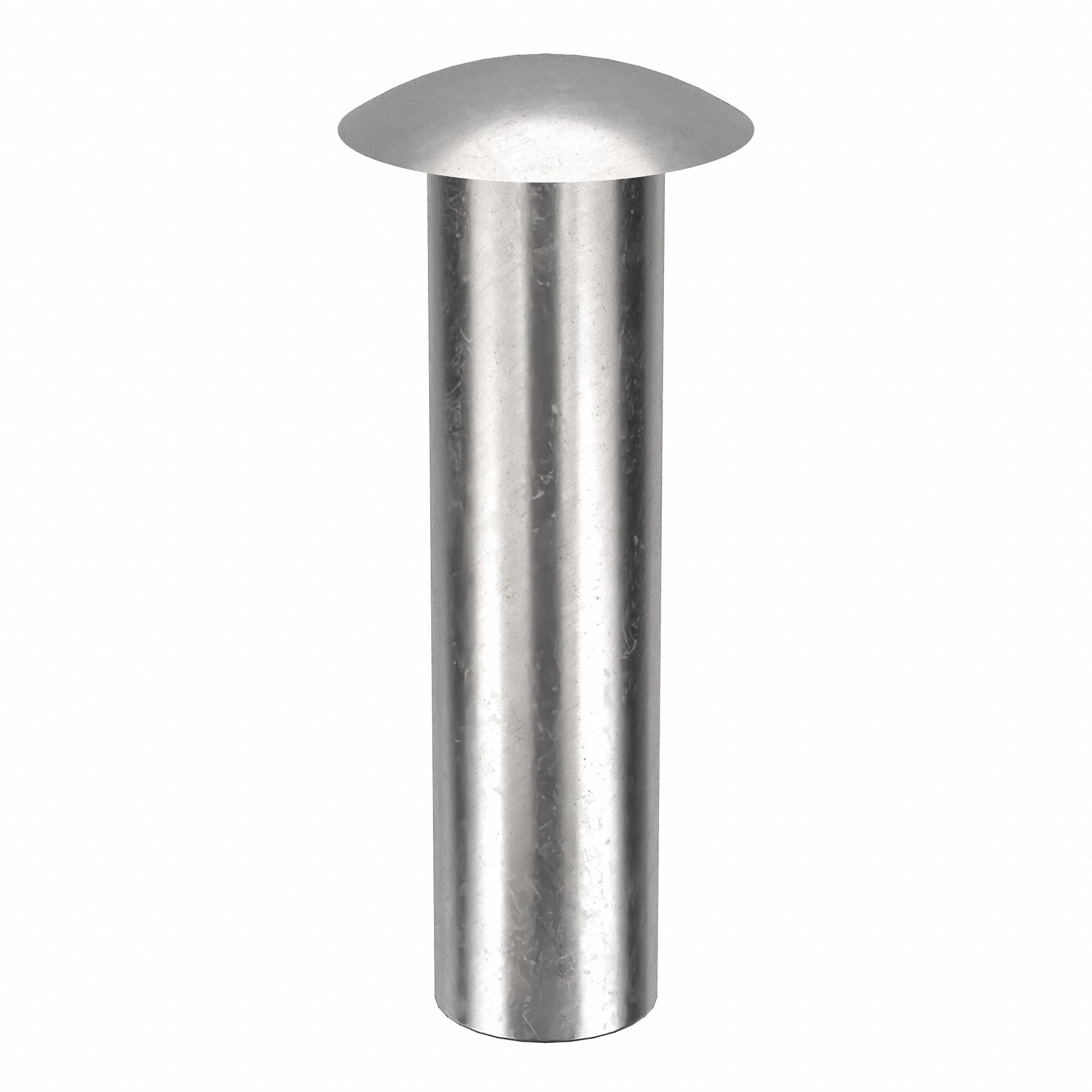 SEMI-TUBULAR RIVET, INCH, 0.125 IN SHANK DIA, 17/32 IN OVERALL L, 300, 25 PK