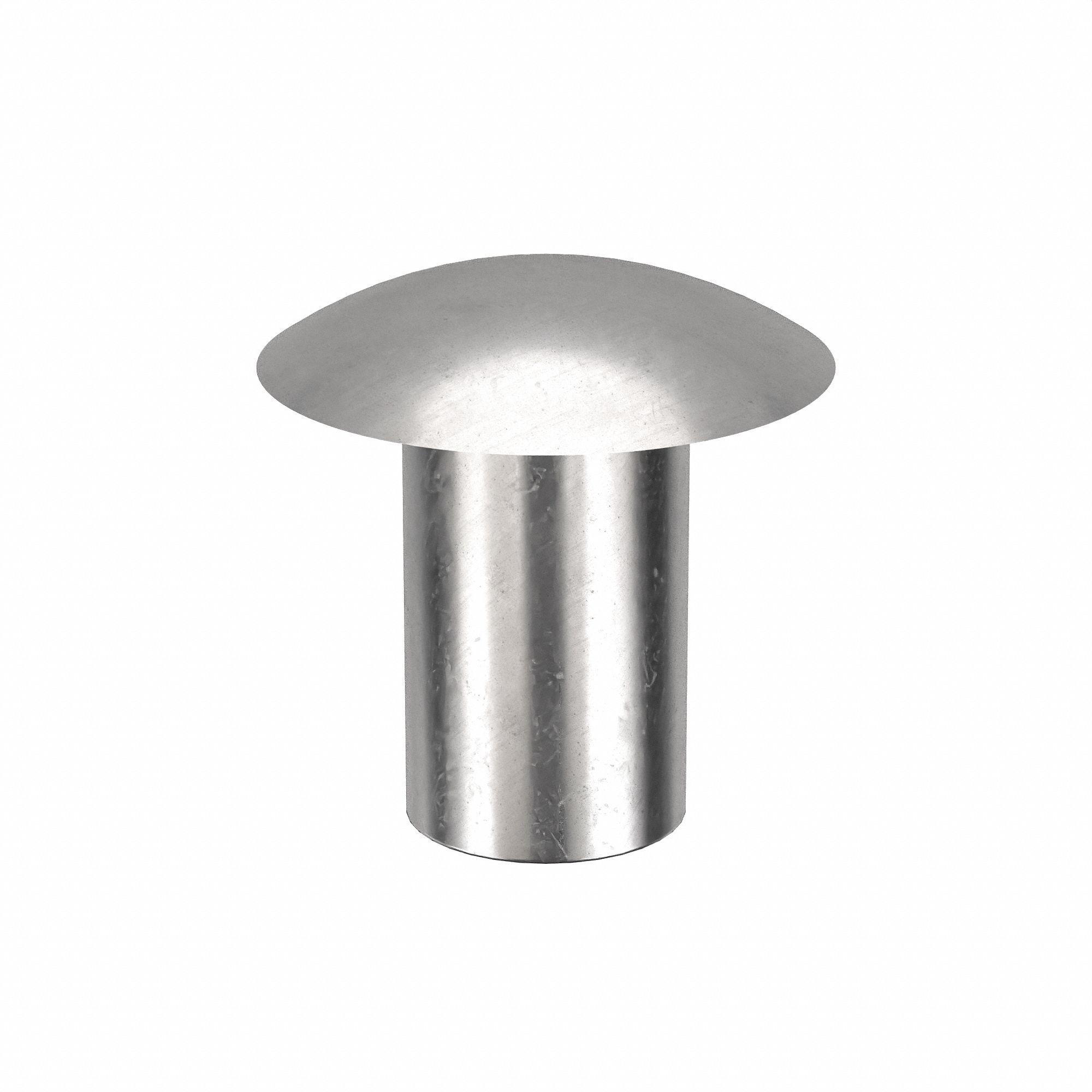 SEMI-TUBULAR RIVET, INCH, 0.185 IN SHANK DIAMETER, ⅜ IN OVERALL L, 300, 50 PK