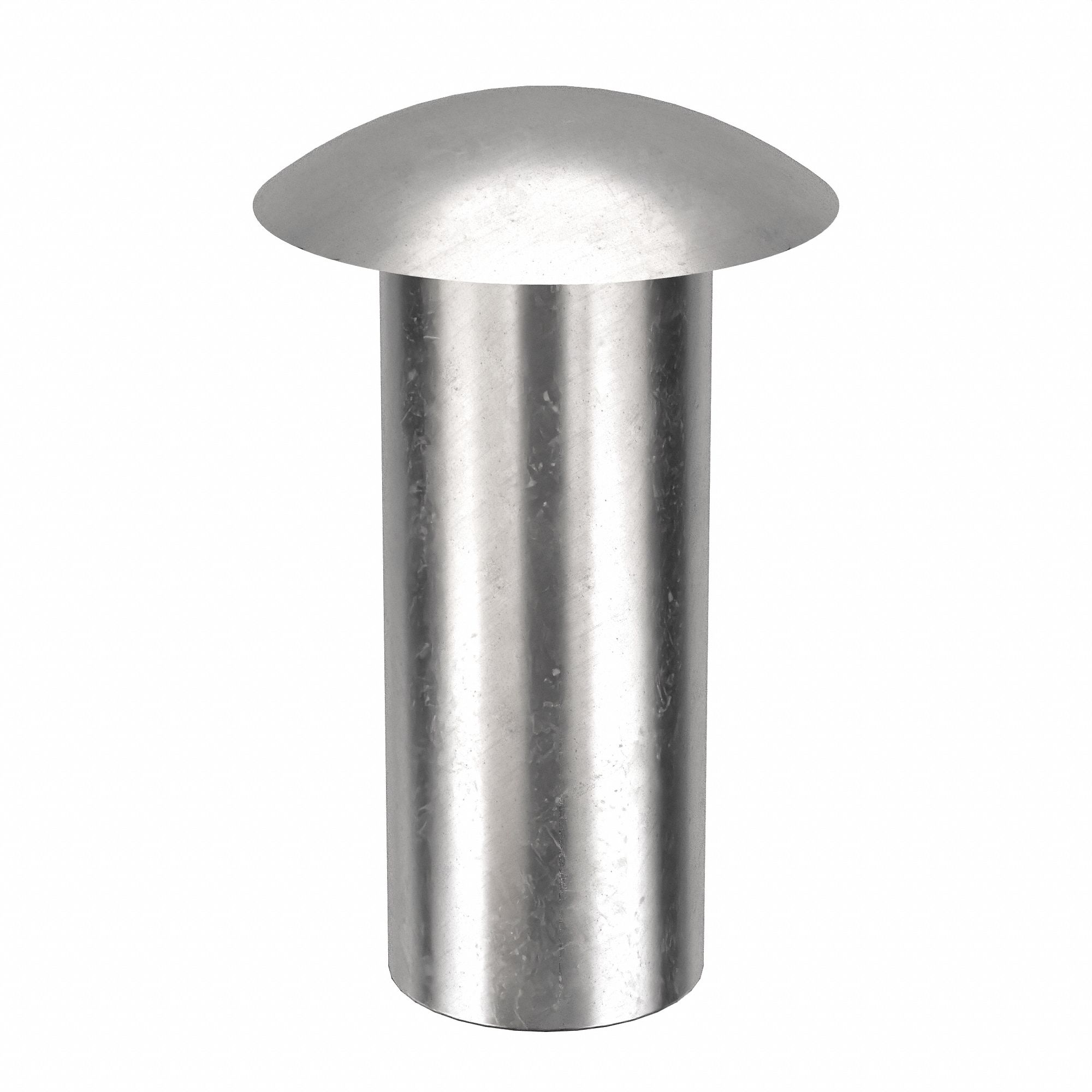 SEMI-TUBULAR RIVET, INCH, ¼ IN SHANK DIAMETER, ⅝ IN OVERALL L, 300, DOME, 25 PK
