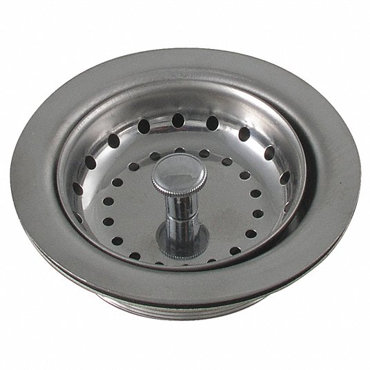 APPROVED VENDOR Strainer: 4 in Overall Dia, 2 in Overall Ht, 1 1/2 in Pipe  Dia, Stainless Steel