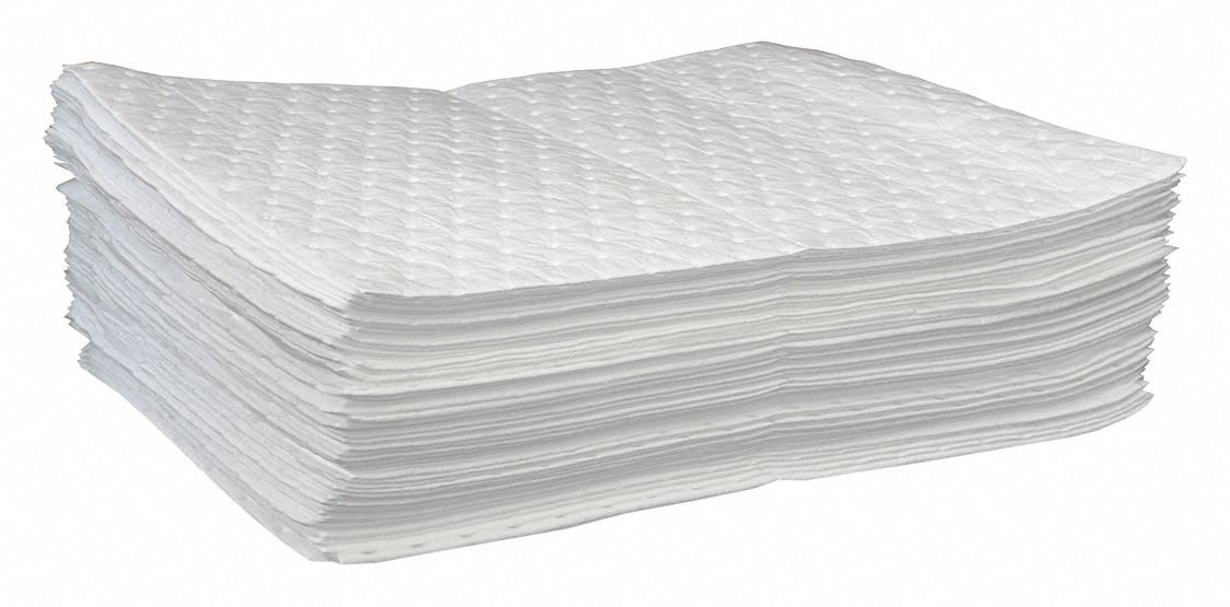 OILDRI, 0.13 gal Volume Absorbed Per Pad, 13 gal (100 Pads), Absorbent