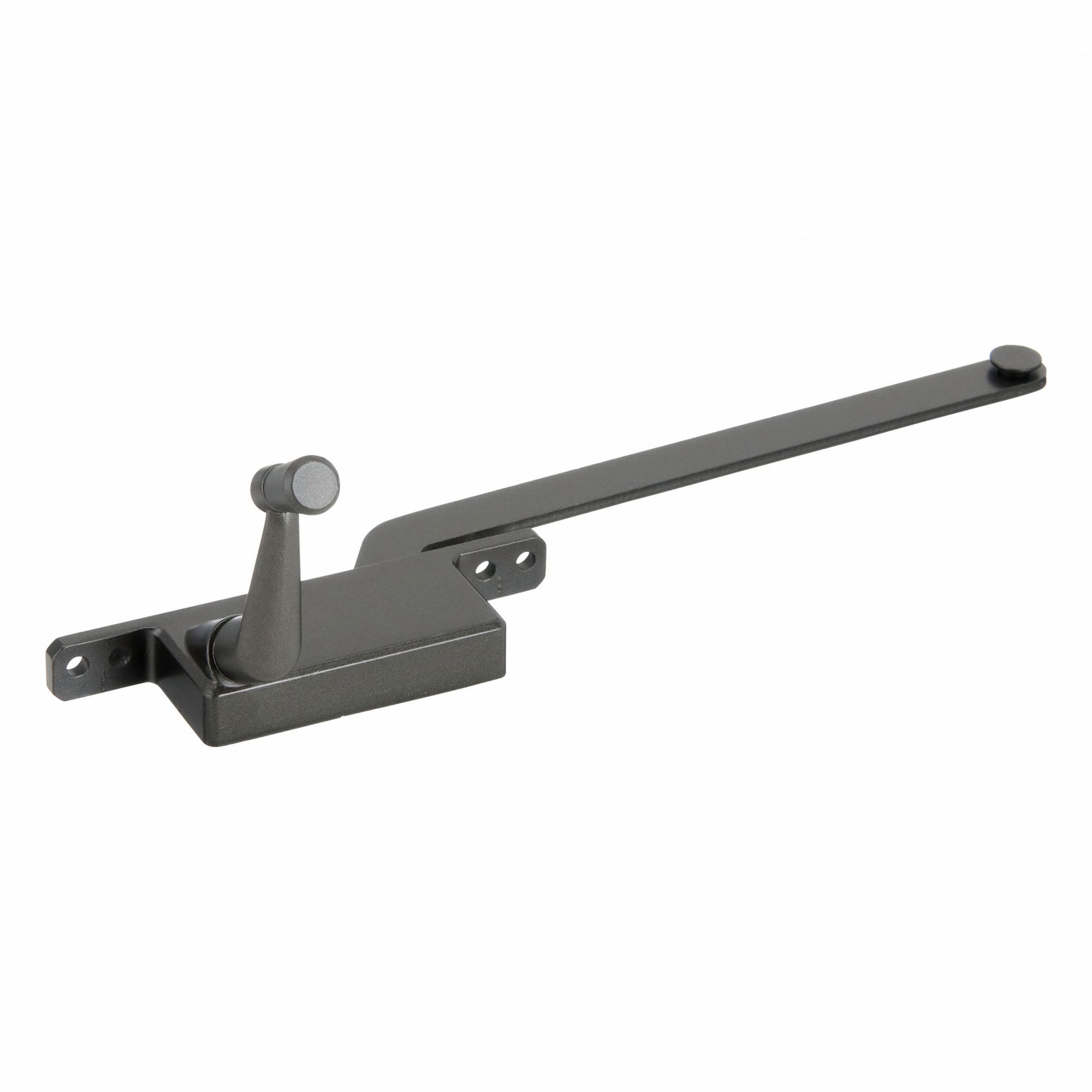 Window Operator: Crank, Handle Included, Left-Hand, Frame, Gray, 11 9/16 in Base Lg