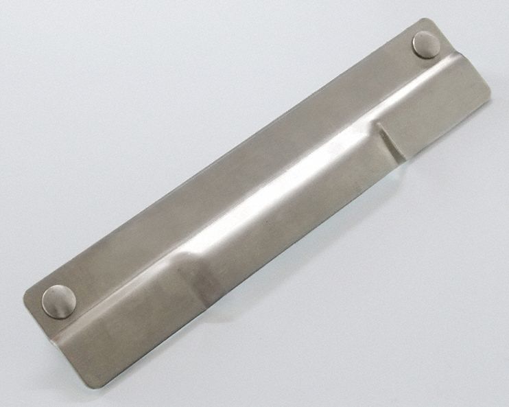 GRAINGER APPROVED Stainless Steel Door Latch Protector, OutOpening