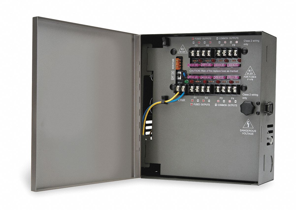 Steel AC Power Supply with Platinum Metallic Powder Coated Finish ...