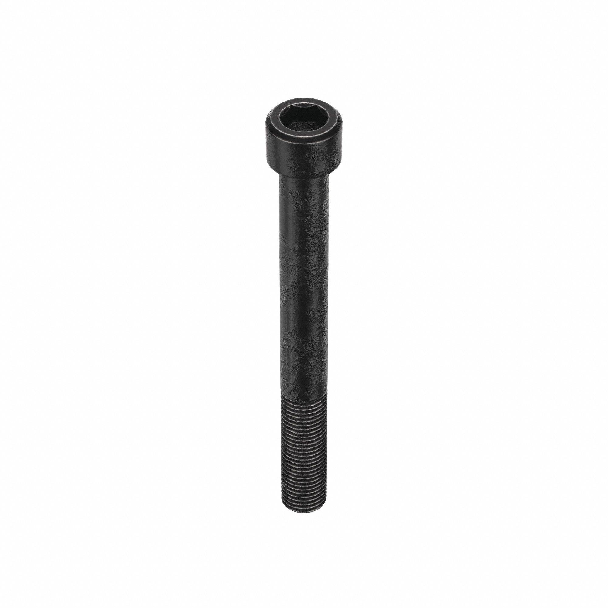 Socket Head Cap Screw: 3/8"-24 Thread Size, 3 1/2 in Lg, Std, Black Oxide, Alloy Steel, 10 PK