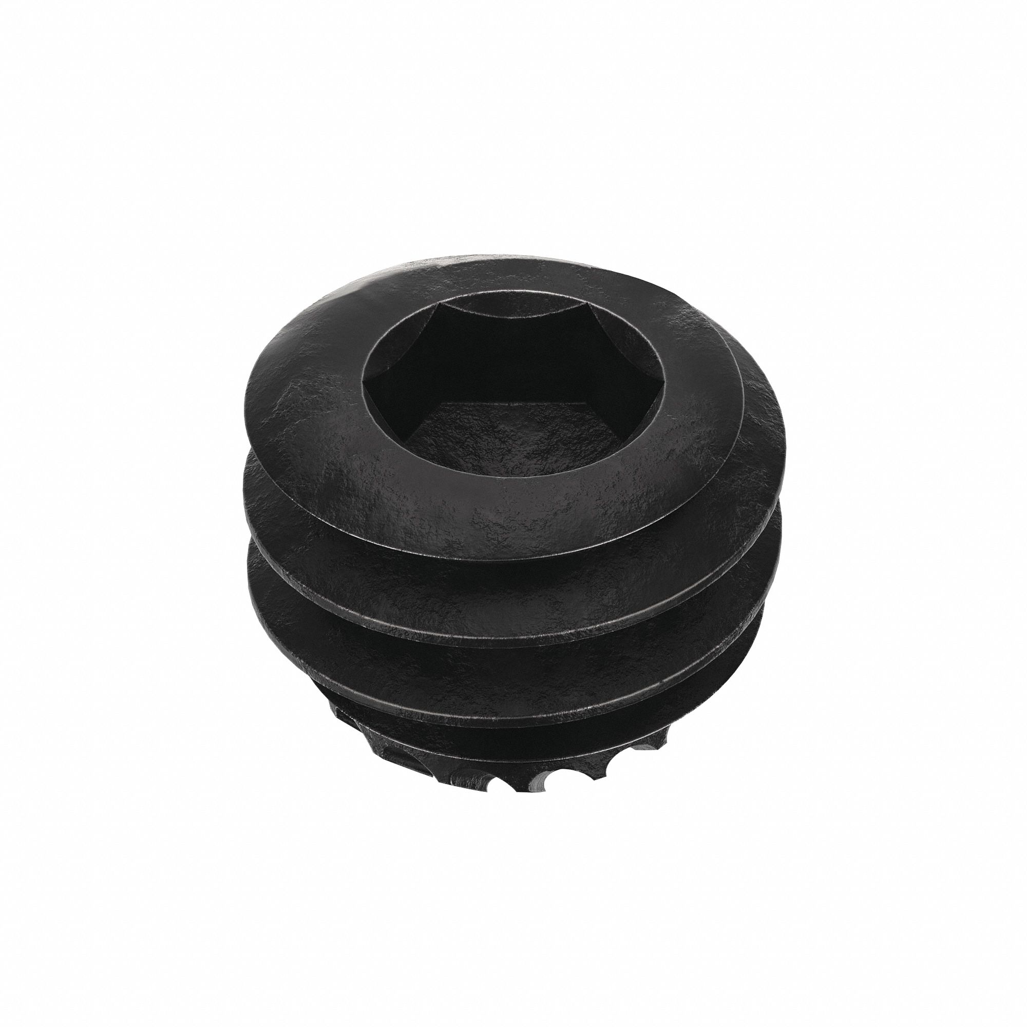 Socket Set Screw: #8-32 Thread Size, 1/8 in Overall Lg, Knurled Cup pt, Alloy Steel, Socket, 100 PK