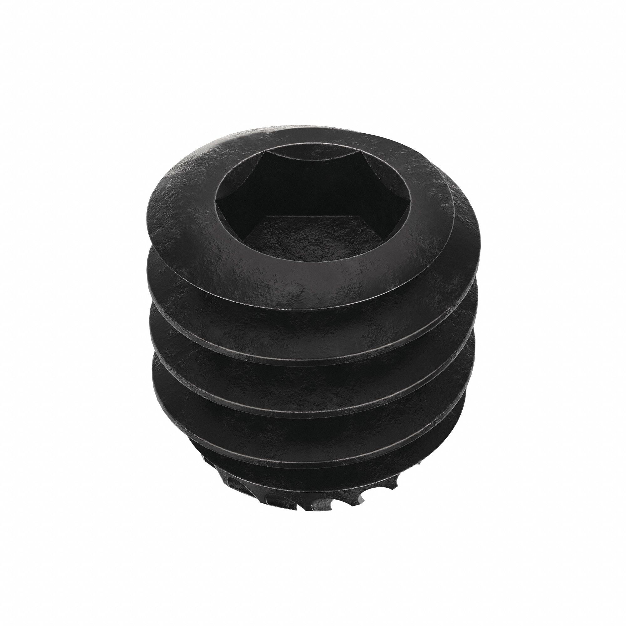 Socket Set Screw: 1/4"-20 Thread Size, 1/4 in Overall Lg, Knurled Cup pt, Alloy Steel, 100 PK