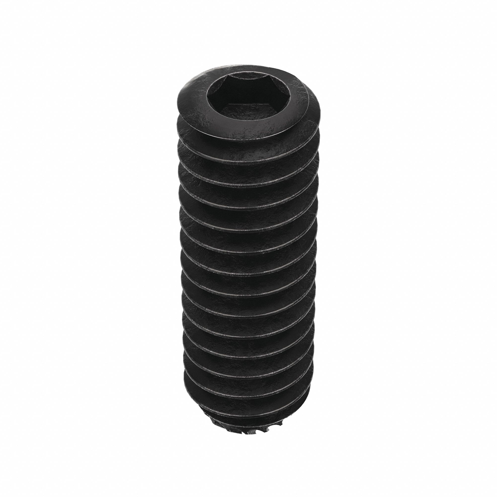 Socket Set Screw: 1/4"-20 Thread Size, 3/4 in Overall Lg, Knurled Cup pt, Alloy Steel, 100 PK