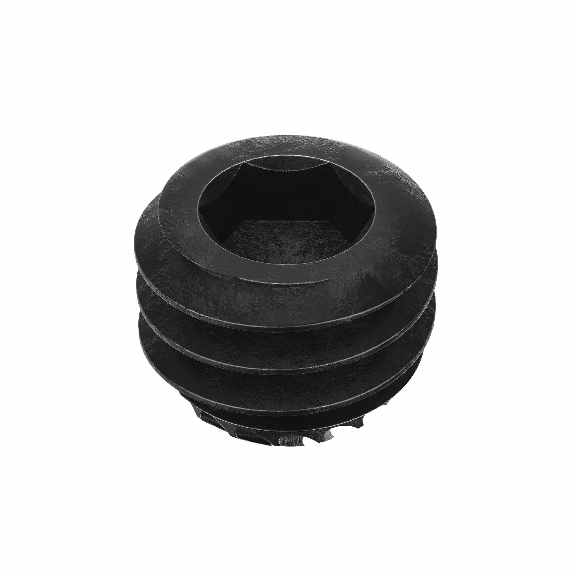 Socket Set Screw: 5/16"-18 Thread Size, 1/4 in Overall Lg, Knurled Cup pt, Alloy Steel, 100 PK