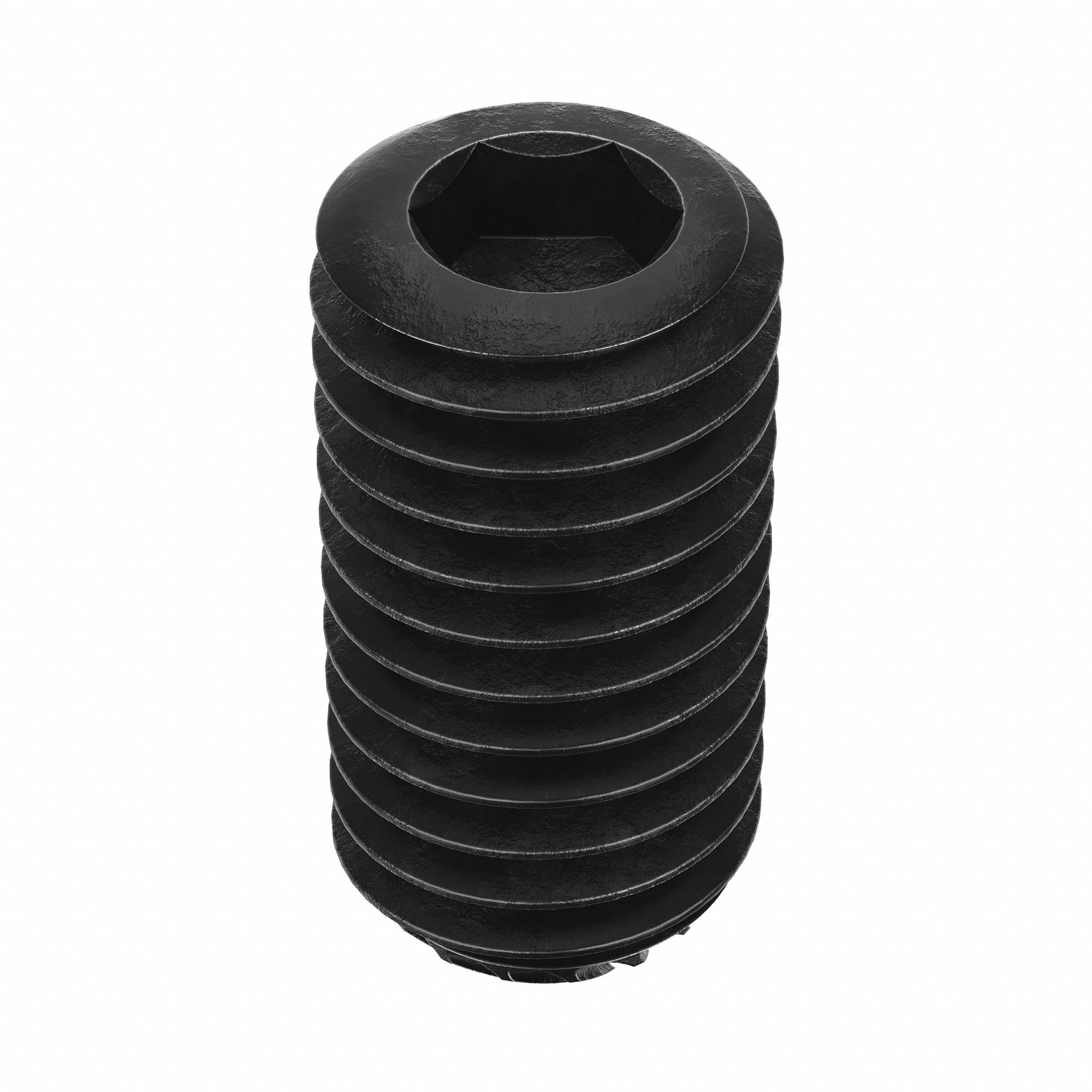 Socket Set Screw: 1/2"-13 Thread Size, 1 in Overall Lg, Knurled Cup pt, Alloy Steel, Socket, 25 PK