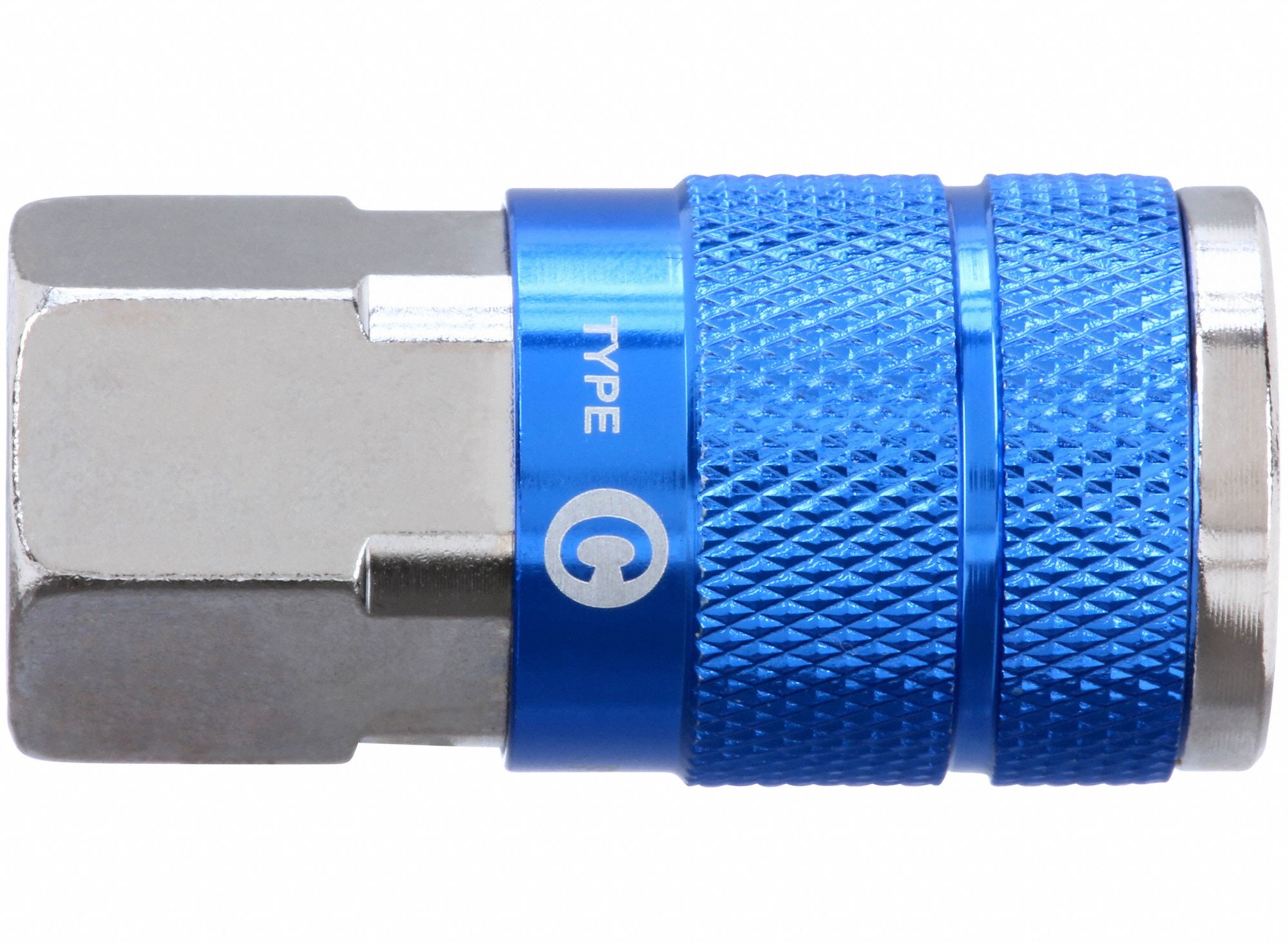 Quick Connect Hose Coupling: 1/4 in Body Size, 1/4 in Hose Fitting Size, 1/4" -18 Thread Size