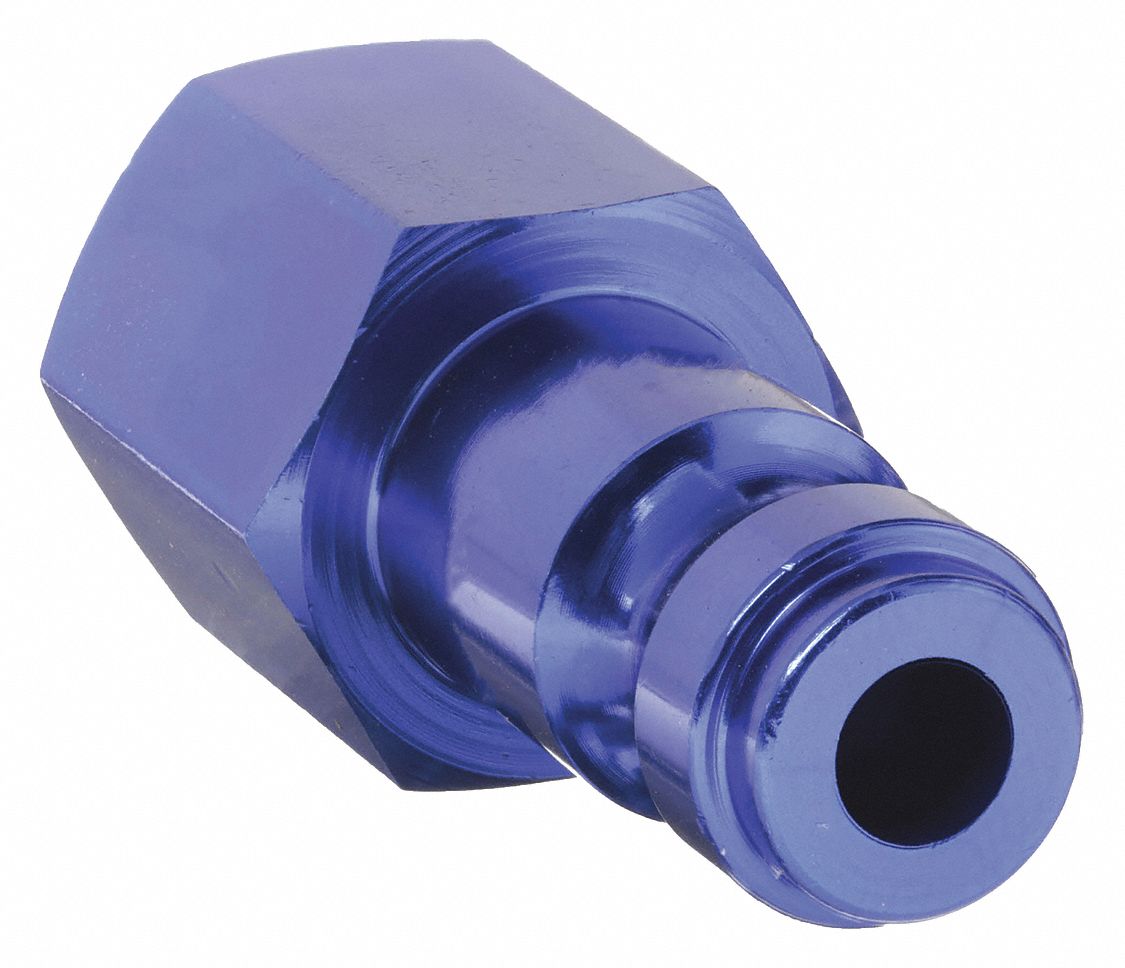 Quick Connect Hose Coupling: 1/4 in Body Size, 1/4 in Hose Fitting Size, 1/4" -18 Thread Size