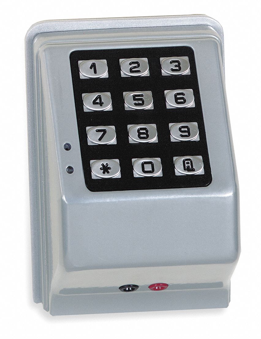 Access Control Keypad: Keypad, Zinc Alloy, 4 3/4 in Ht, 3 1/4 in Wd, 0 Keys
