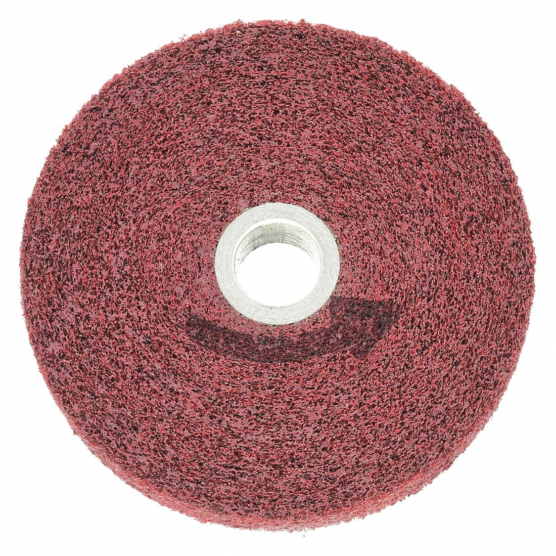 CONVOLUTE WHEEL, 6 IN DIAMETER X 1 IN W, 1 IN ARBOUR, ALUMINUM OXIDE, MEDIUM (5), MEDIUM