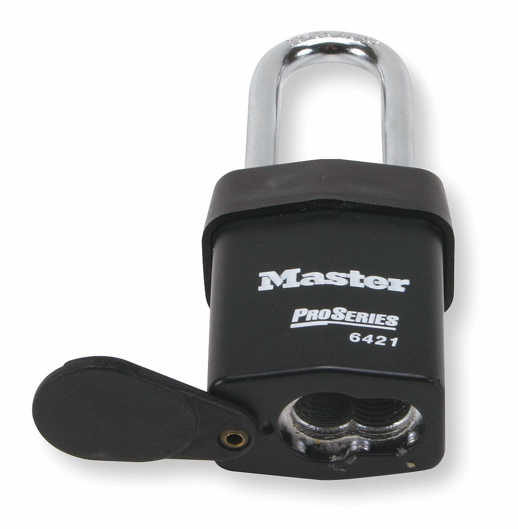 MASTER LOCK Coreless, Padlock, Steel, Shackle Type Long Shackle