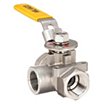 Stainless Steel 3-Way Ball Valves, 2-Piece Valve Structure image