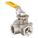 MANUAL THREE-WAY BALL VALVE: ¾ IN, CF8M STAINLESS STEEL, L FLOW, TWO-PIECE