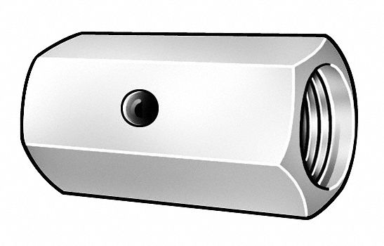 CplgNt Stl Zn 5/16 -18 1/2 x15/16 5PK