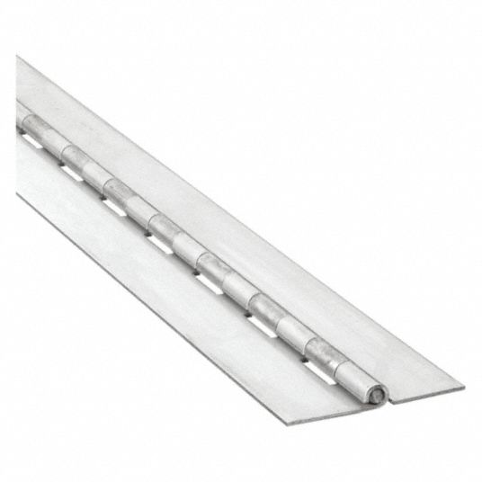 Stainless Steel, 48 in Door Leaf Ht, Continuous Hinge - 1JEX4|1JEX4 ...