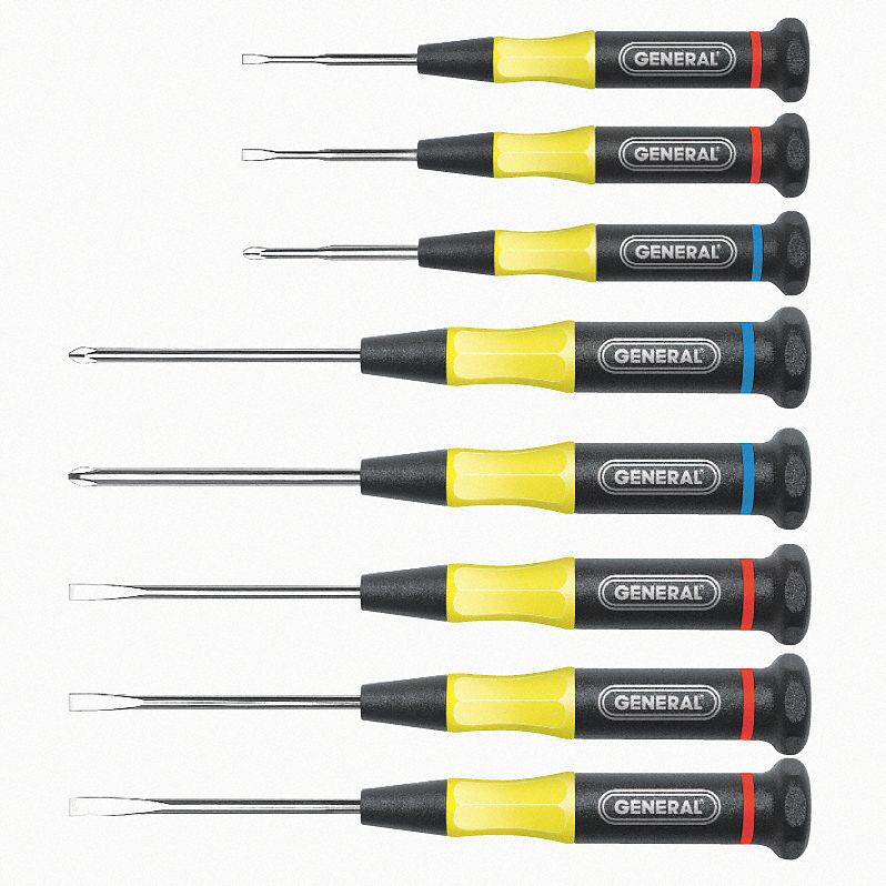 Precision Screwdriver Set, Number of Pieces 8 Grainger