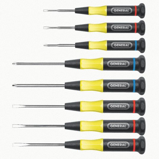 Precision Screwdriver Set, Number of Pieces 8 - Grainger