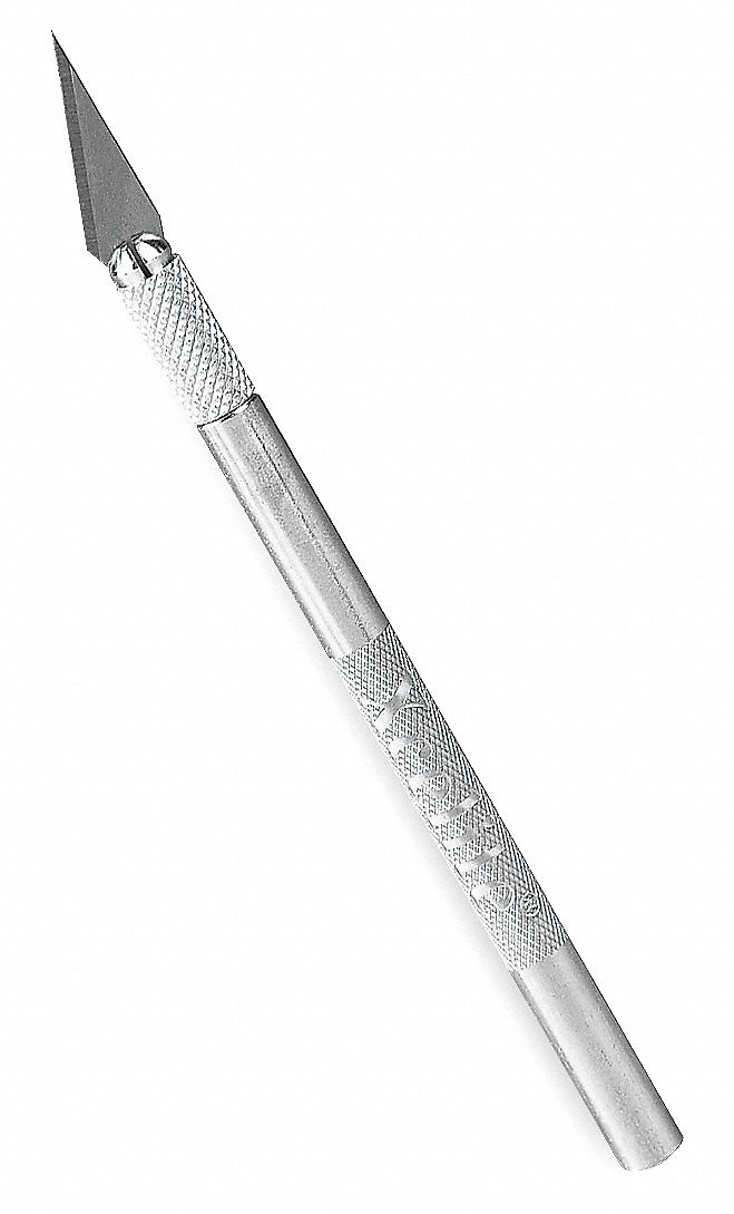 PRECISION KNIFE, SILVER HANDLE, 5 13/16 IN L