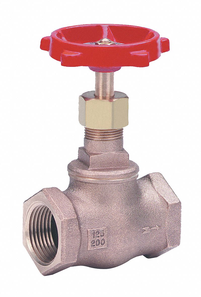 GLOBE VALVE, ¾ IN, BRONZE, FNPT THREAD, 200 PSI