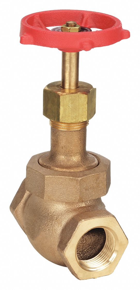 Globe Valve: For Gas/Oil/Steam/Water Media, Bronze, Z-Body, 1 in Pipe Size, Female