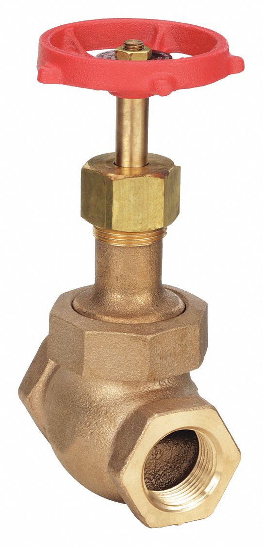 GLOBE VALVE, 1 IN, BRONZE, FNPT THREAD, 600 PSI,300 WSP