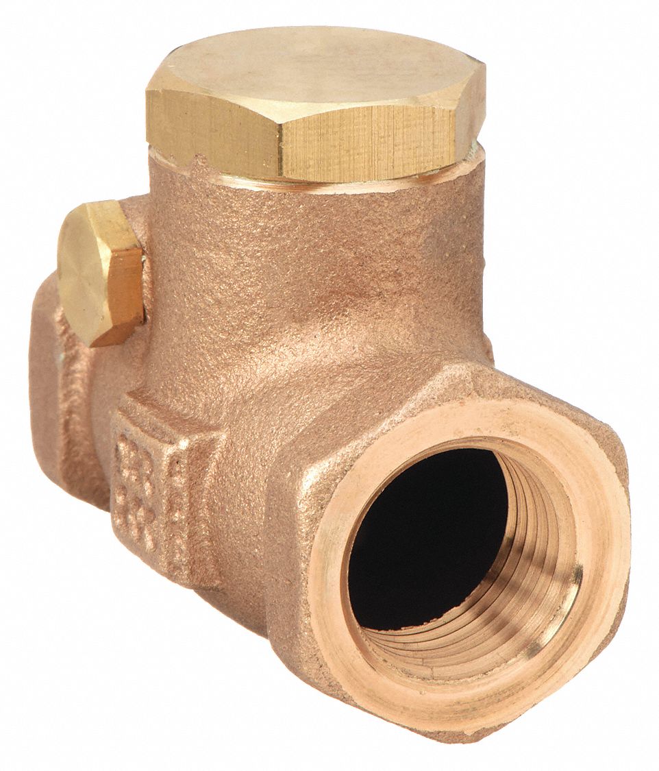 MILWAUKEE VALVE, Single Flow, Inline Swing, Swing Check Valve 1JLY8