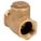 SWING CHECK VALVE, SWING, INLINE VALVE BODY, 1¼ IN PIPE, FNPT X FNPT, BRONZE