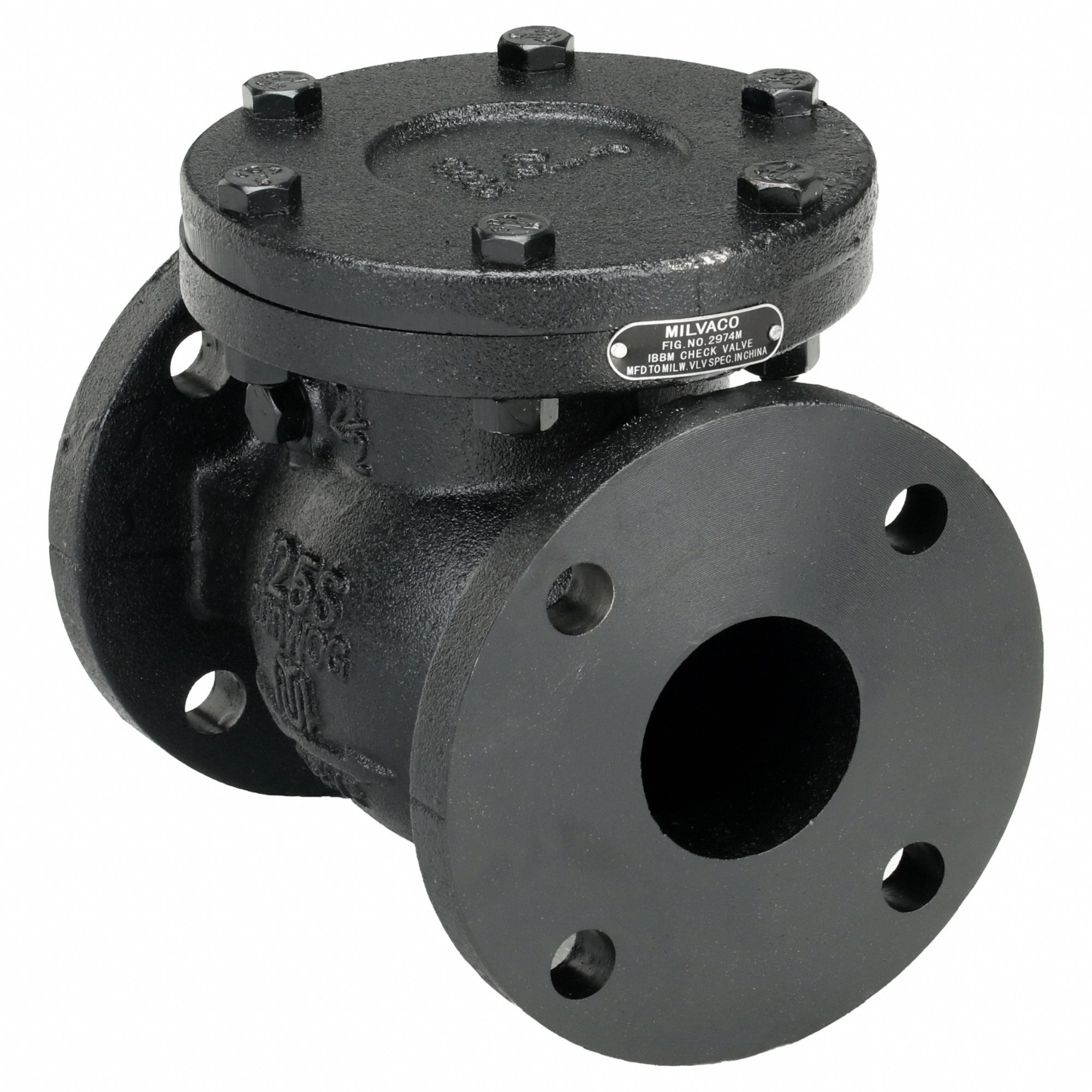 MILWAUKEE VALVE, Single Flow, Inline Swing, Swing Check Valve - 1JNL4 ...